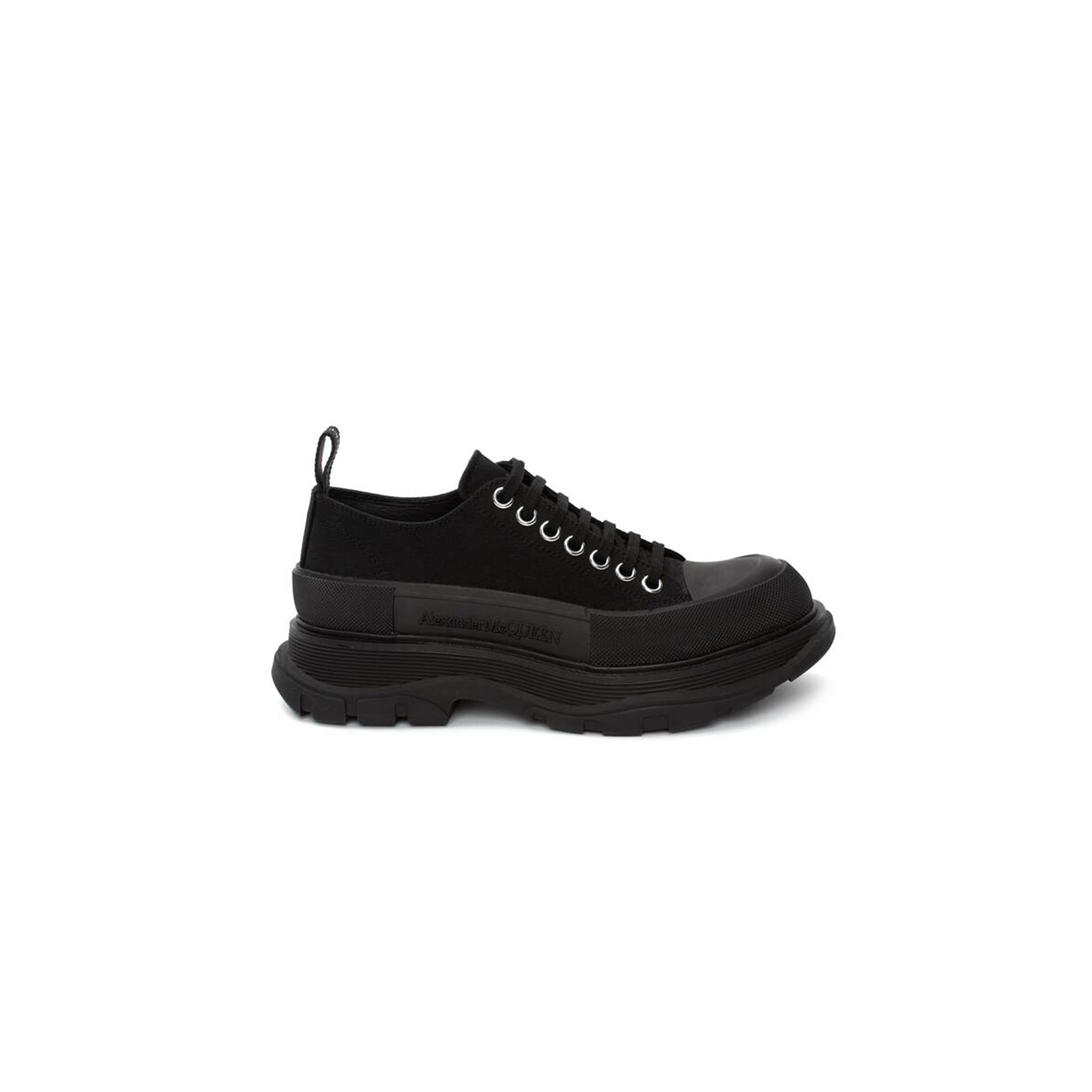 Ale*d*r m*q*en women''s tread slick lace up in black 697072w4mv21000